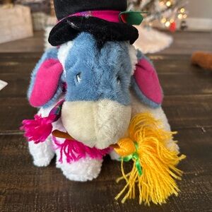 Plush Eeyore Toy with Hat and Scarf
